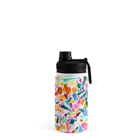 Ninola Design Artsy Strokes Tropical Pink Water Bottle