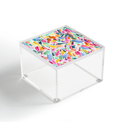 Ninola Design Artsy Strokes Tropical Pink Acrylic Box