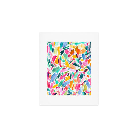 Ninola Design Artsy Strokes Tropical Pink Art Print