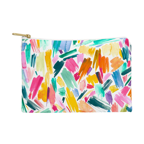 Ninola Design Artsy Strokes Tropical Pink Pouch