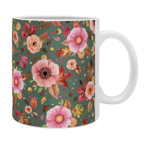 Ninola Design Autumn Bunches Green Myrtle Coffee Mug