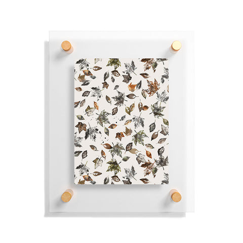 Ninola Design Autumn leaves Natural Floating Acrylic Print