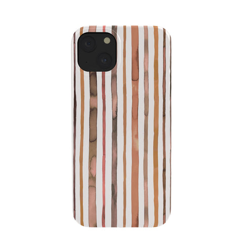 Ninola Design Autumn Terracotta Stripes Phone Case
