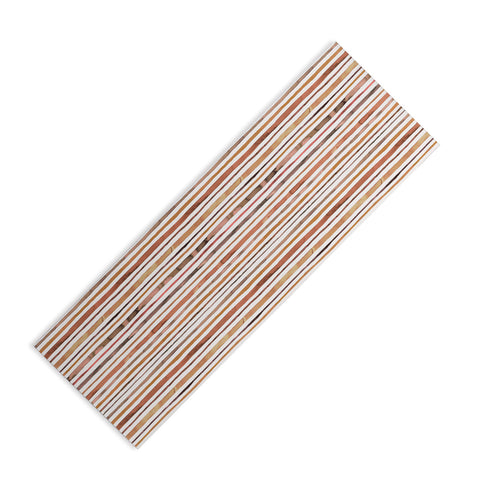 Ninola Design Autumn Terracotta Stripes Yoga Mat