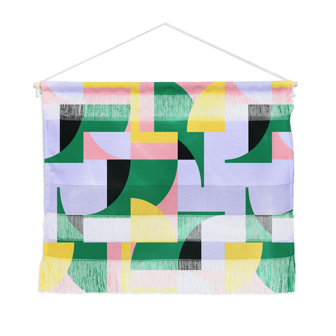 Ninola Design Bauhaus Shapes Spring Wall Hanging Landscape