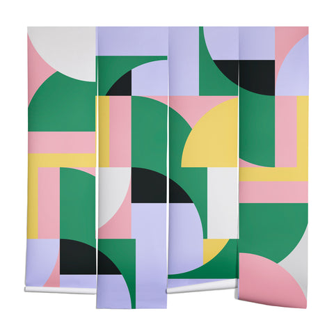Ninola Design Bauhaus Shapes Spring Wall Mural