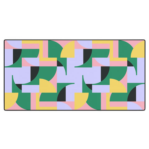 Ninola Design Bauhaus Shapes Spring Desk Mat