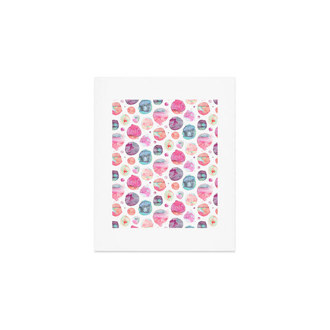 Ninola Design Big Watery Dots Pastel Art Print