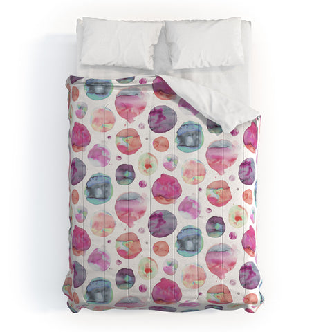 Ninola Design Big Watery Dots Pastel Comforter