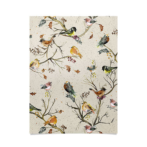 Ninola Design Birds Tree Classic Cottage Poster