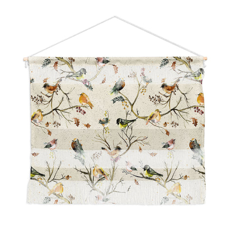 Ninola Design Birds Tree Classic Cottage Wall Hanging Landscape