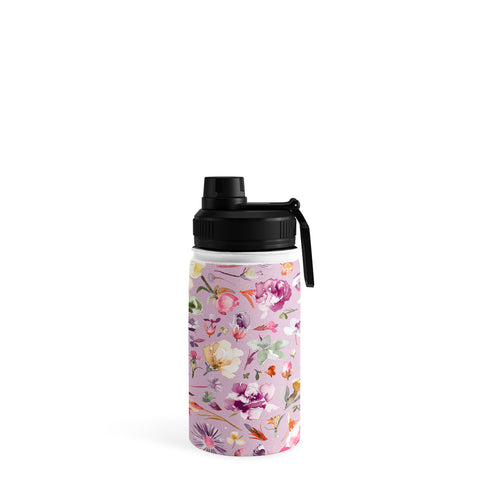 Ninola Design Blooming flowers lilac Water Bottle