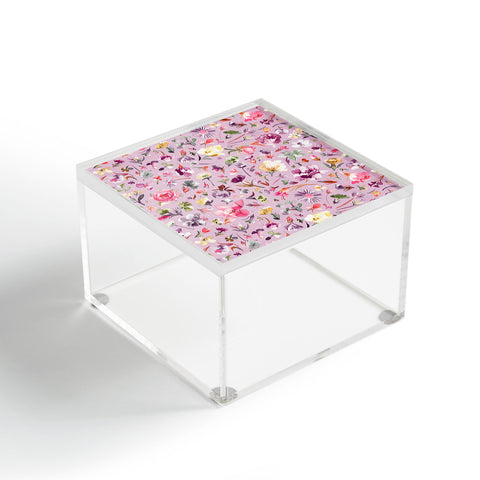 Ninola Design Blooming flowers lilac Acrylic Box