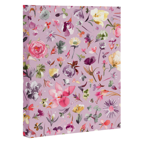 Ninola Design Blooming flowers lilac Art Canvas
