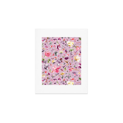 Ninola Design Blooming flowers lilac Art Print