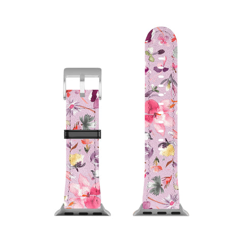 Ninola Design Blooming flowers lilac Apple Watch Band