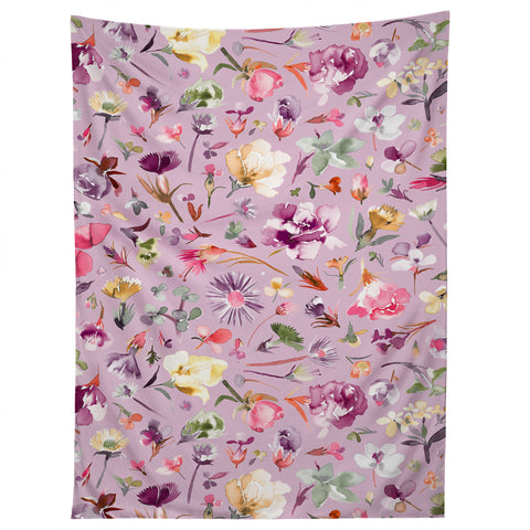 Ninola Design Blooming flowers lilac Tapestry