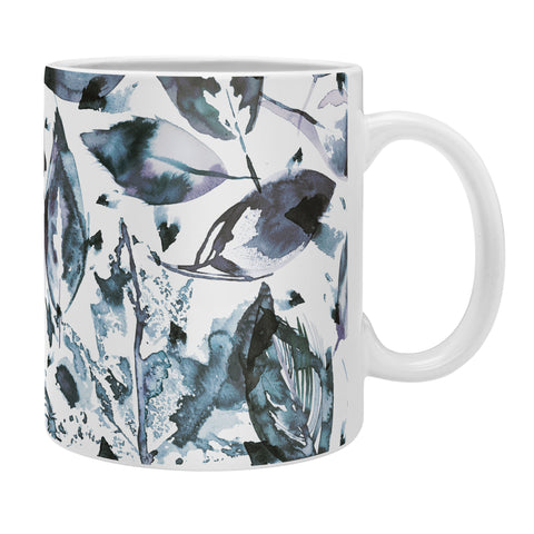 Ninola Design Blue autumn leaves Coffee Mug