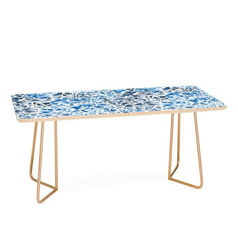Ninola Design Blue flowers and plants ivy Coffee Table