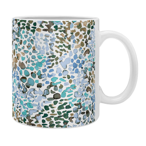 Ninola Design Blue Speckled Painting Watercolor Stains Coffee Mug