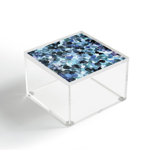 Ninola Design Blue watercolor dots Acrylic Box