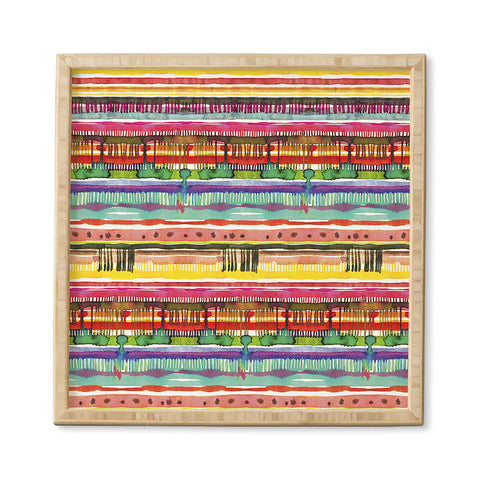 Ninola Design Boho Watercolor Tribal Framed Wall Art