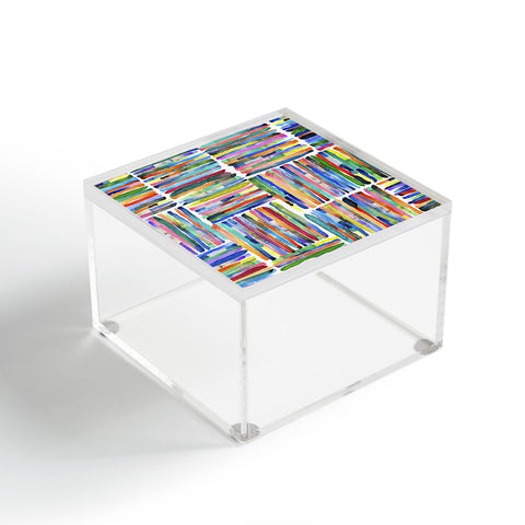 Ninola Design Bold and bright stripes Multi Acrylic Box