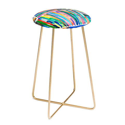Ninola Design Bold and bright stripes Multi Counter Stool