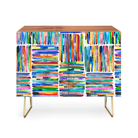 Ninola Design Bold and bright stripes Multi Credenza
