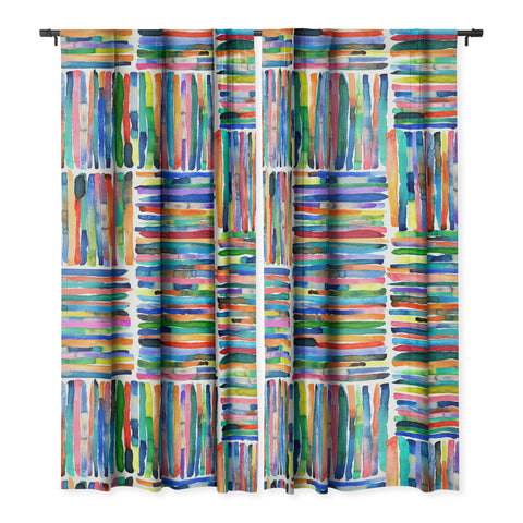 Ninola Design Bold and bright stripes Multi Blackout Non Repeat