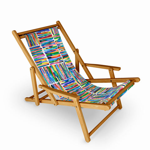 Ninola Design Bold and bright stripes Multi Sling Chair