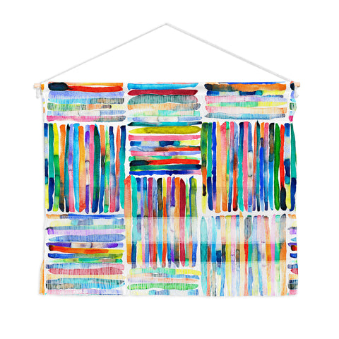 Ninola Design Bold and bright stripes Multi Wall Hanging Landscape