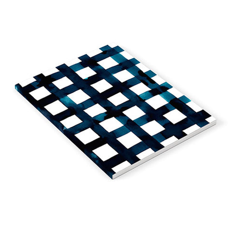 Ninola Design Bold grid plaids Navy Notebook