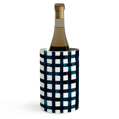 Ninola Design Bold grid plaids Navy Wine Chiller