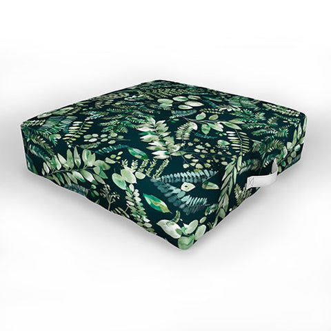 Ninola Design Botanical collection Dark Outdoor Floor Cushion