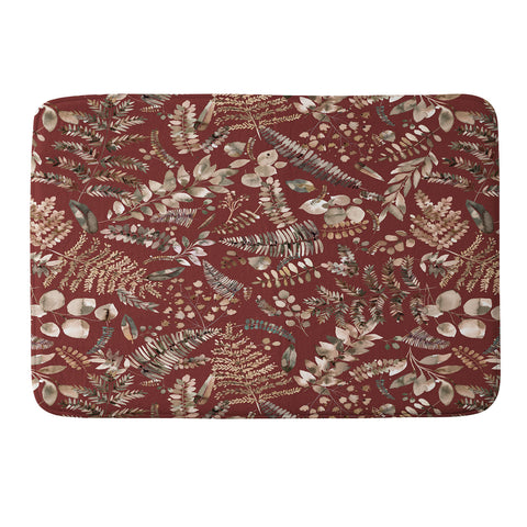 Ninola Design Botanical collection Organic holiday Memory Foam Bath Mat
