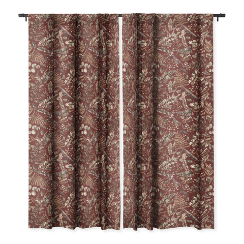 Ninola Design Botanical collection Organic holiday Blackout Window Curtain