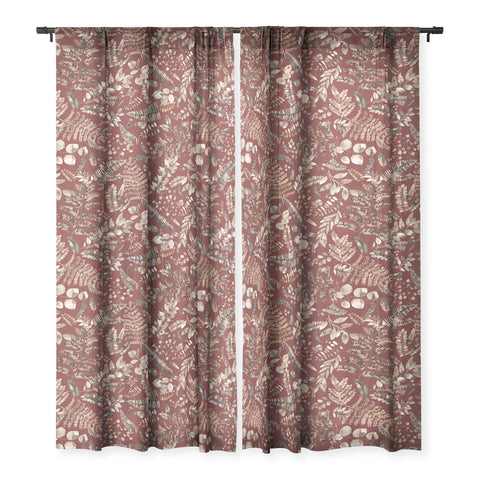 Ninola Design Botanical collection Organic holiday Sheer Non Repeat