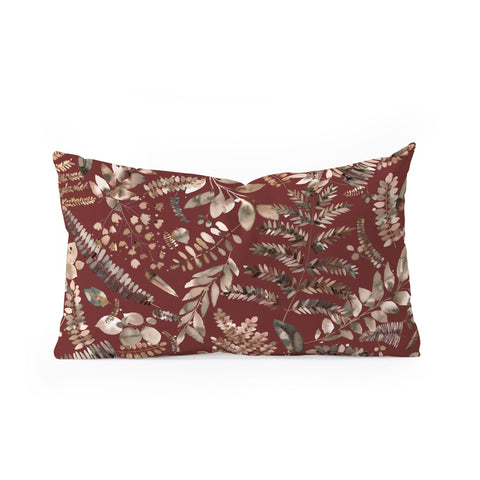 Ninola Design Botanical collection Organic holiday Oblong Throw Pillow