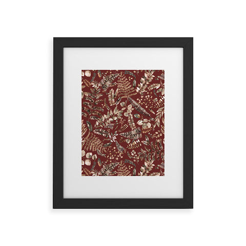 Ninola Design Botanical collection Organic holiday Framed Art Print