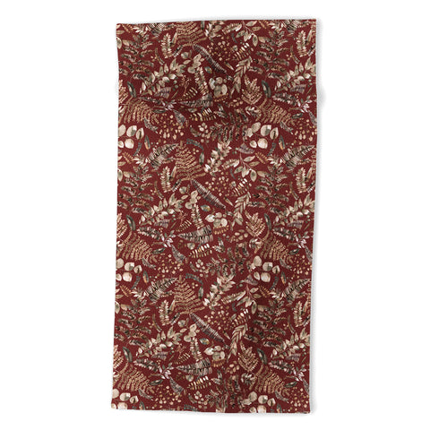 Ninola Design Botanical collection Organic holiday Beach Towel