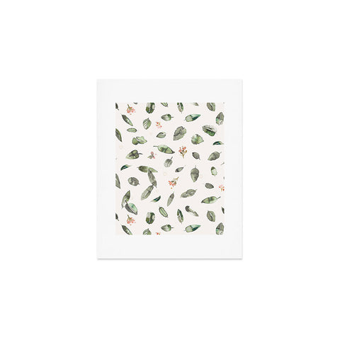 Ninola Design Botanical leaves Green Art Print