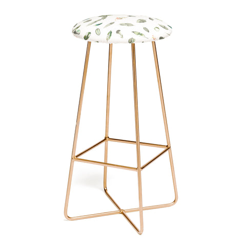 Ninola Design Botanical leaves Green Bar Stool