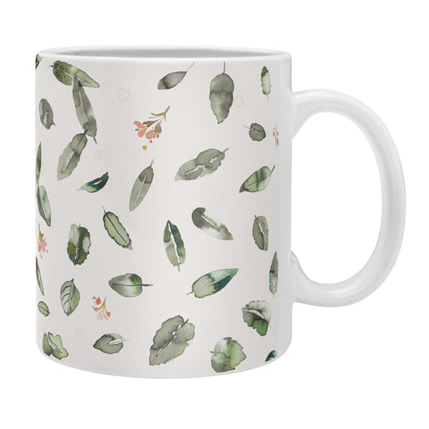 Ninola Design Botanical leaves Green Coffee Mug