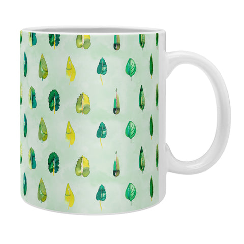 Ninola Design Botanical leaves sorted Green Coffee Mug