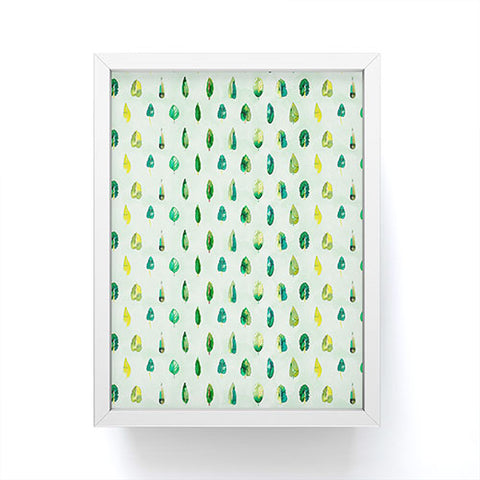 Ninola Design Botanical leaves sorted Green Framed Mini Art Print
