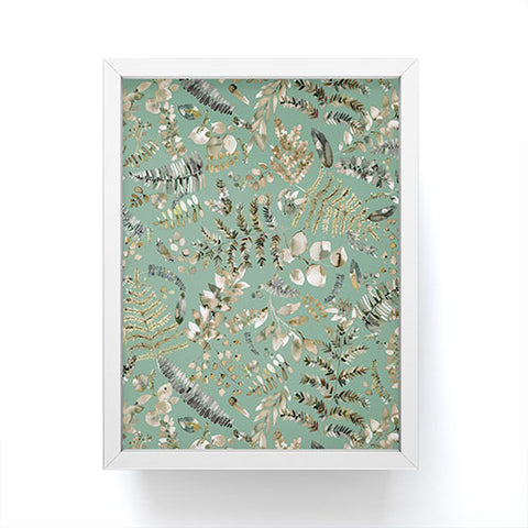 Ninola Design Botanical plants Bio Green Framed Mini Art Print
