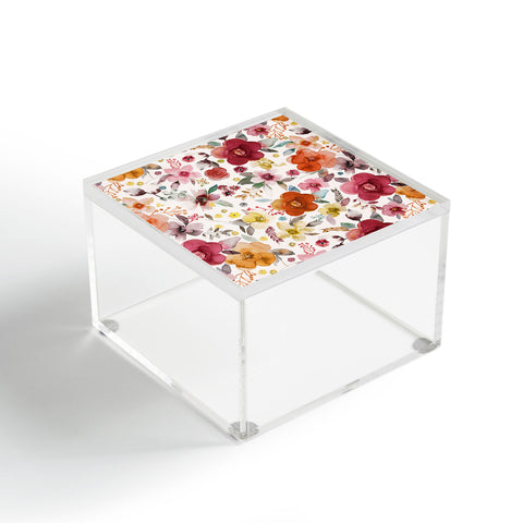 Ninola Design Bountiful Bouquet Countryside Red Acrylic Box