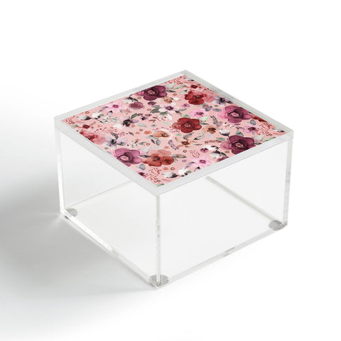 Ninola Design Bountiful bouquet Pink Romance Acrylic Box