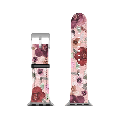 Ninola Design Bountiful bouquet Pink Romance Apple Watch Band